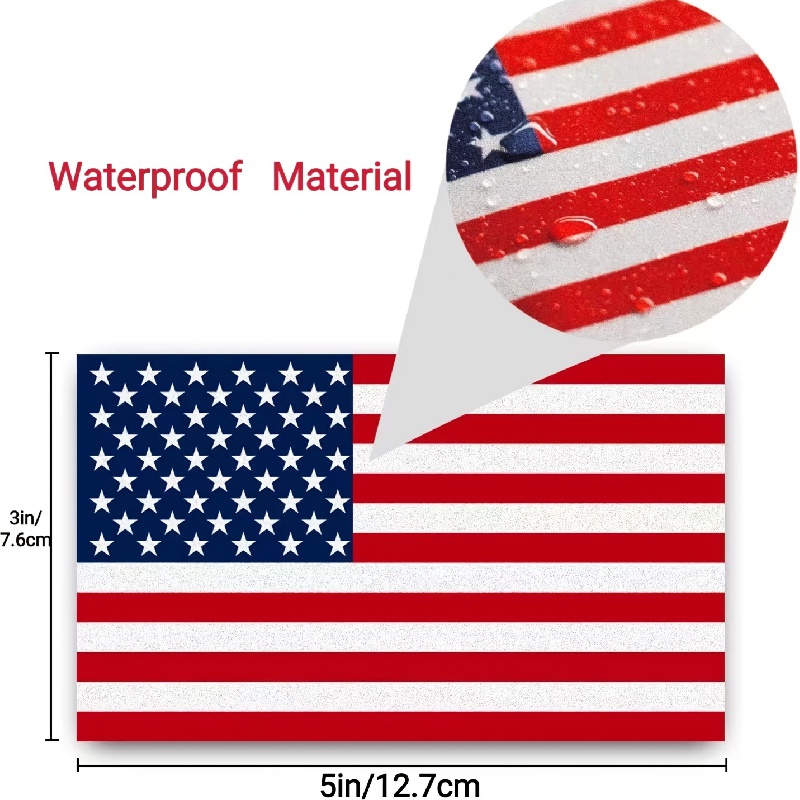 5*3in/12.7*7.6cm Adesivo Bandiera Americana Patriottica Con - Temu