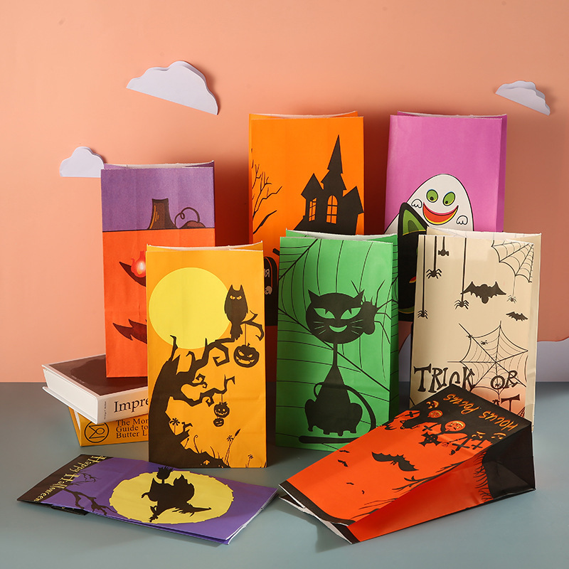 50pcs Nueva Bolsa Regalo Halloween Original Dulces Cinta - Temu