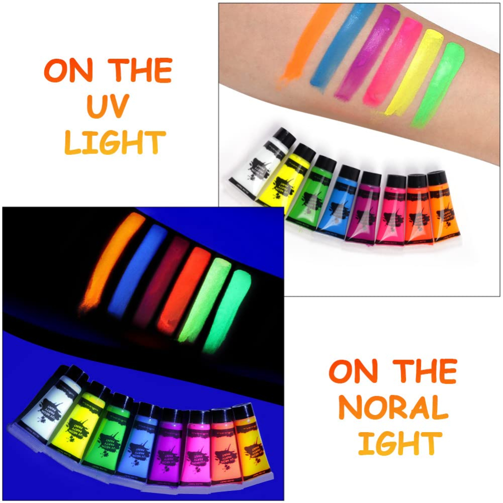 UV Neon Glow Face Paint Supplies, Uv Face Paint Kits, Free Delivery -  Artistic Den