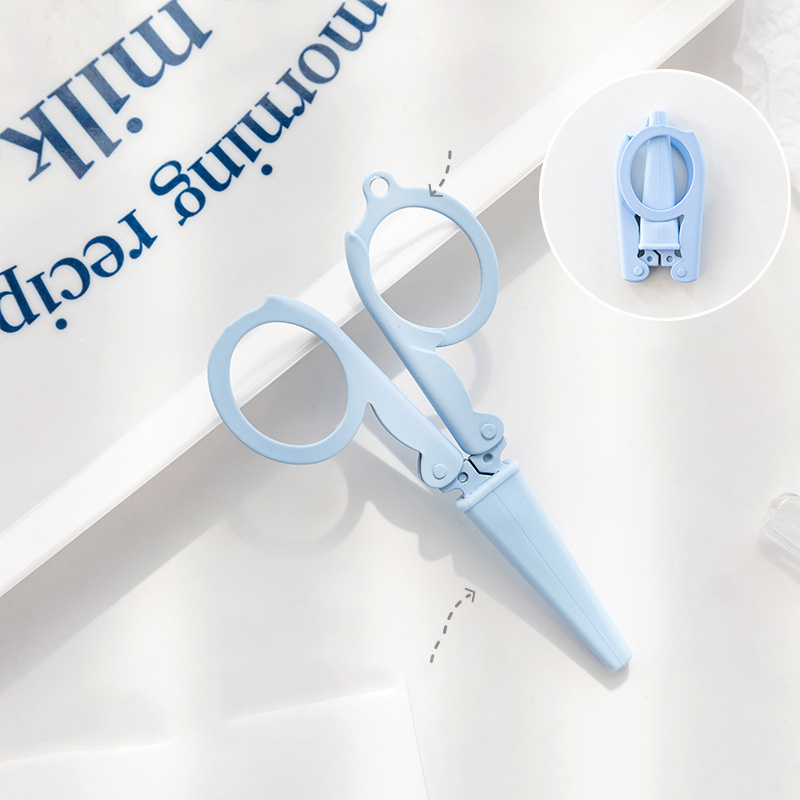 Cute Cartoon Scissors with Protective Cover Handmade Safety Scissors Korean  Stationery Cutter for Paper Kawaii Office