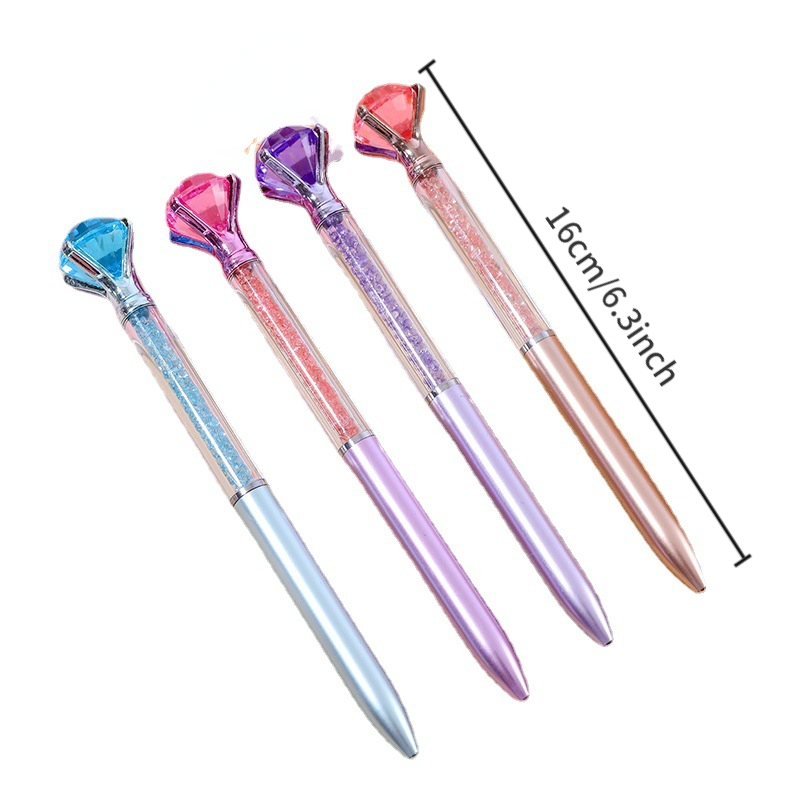 Large Rhinestone Crystal Pen Bullet Ballpoint Pen Creative - Temu