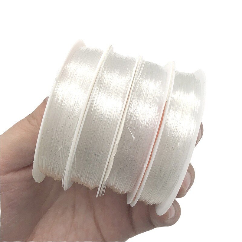 0.5-1.0mm Fishing Line For Beads Bracelet Necklace DIY Crystal Tec Elastic  String Beading Strong Stretchy Thread Cords Jewelry Making Craft Supplies