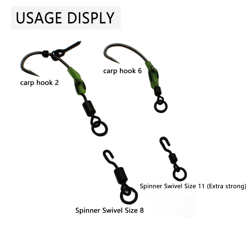 Spinner Swivel for Ronnie Rig Carp Fishing Accessories for Carp