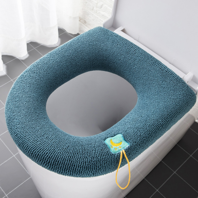 Thick Toilet Seat Cushion Knitted Washable Cover