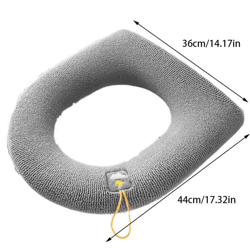 Thick Toilet Seat Cushion Knitted Washable Cover