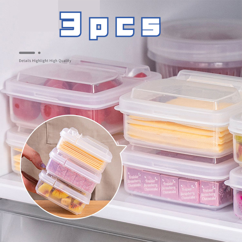 Plastic Refrigerator Storage Box Cheese Container Butter - Temu