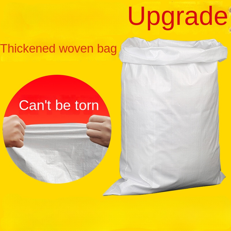 10 Pcs White Garbage Bags Gunny Sack Trash Bag Snakeskin Bag Plastic Woven  Sack Sand Bags Polywoven Bag