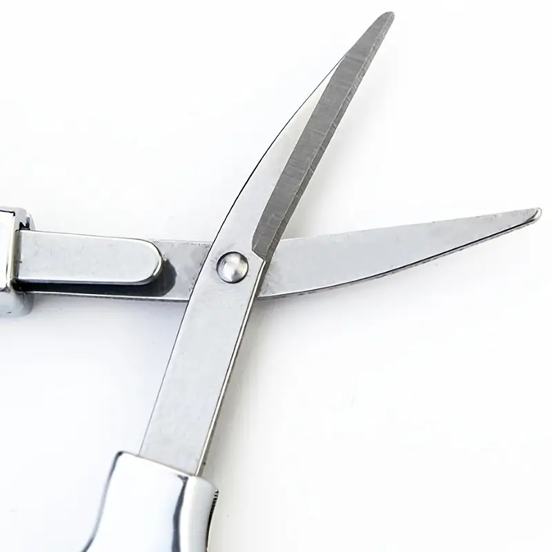 Mini Stainless Steel Folding Scissors Keychain Fishing - Temu