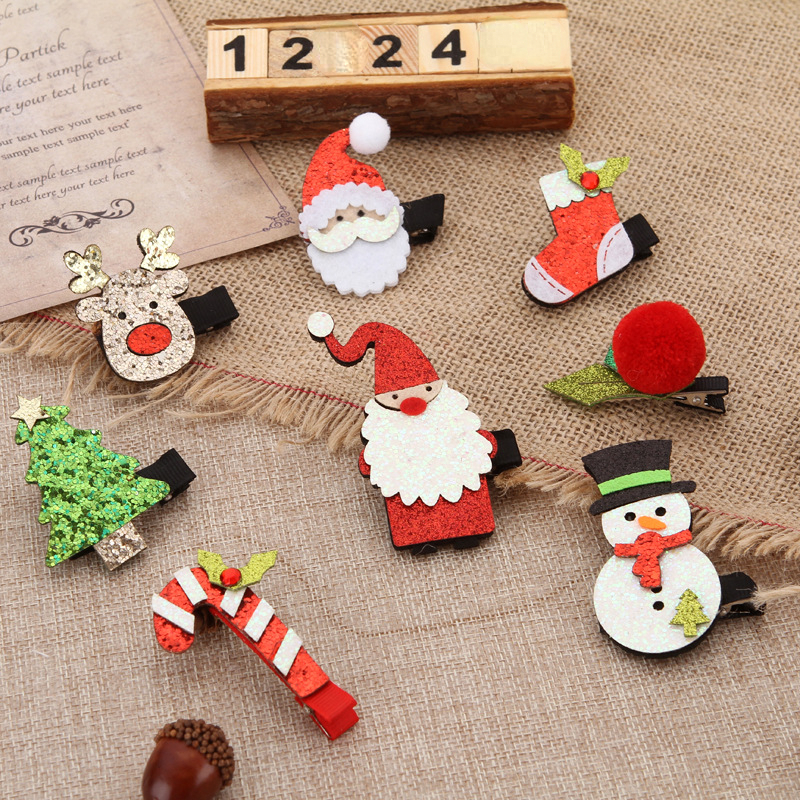 Cute Christmas Hair Clips Decorative Hair Accessories - Temu