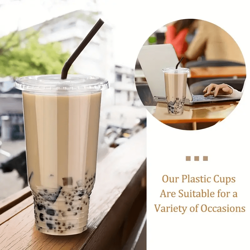 50 Count Clear Disposable To go Cups For Iced Coffee Cold - Temu United  Arab Emirates