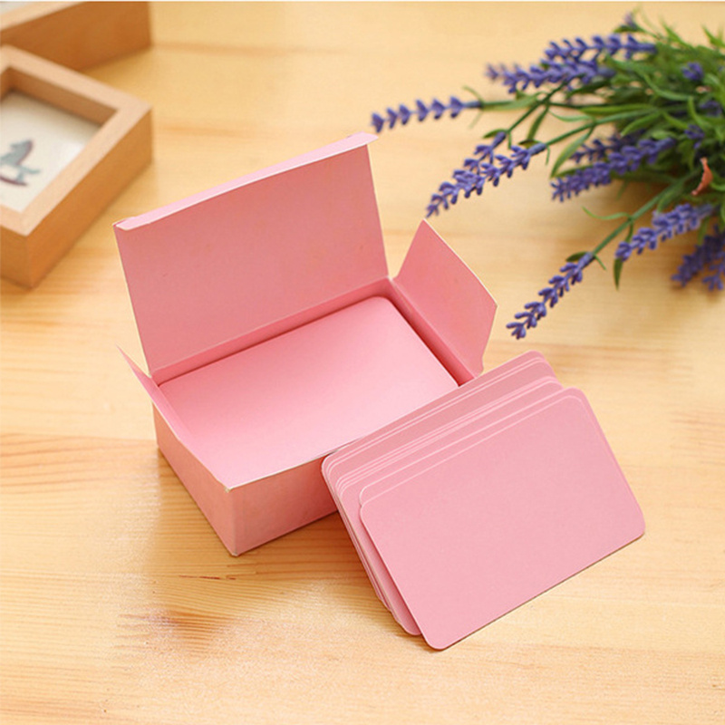 90pcs Blank Name Cards Bookmarks Message Cards Note Pads Back To School Supplies