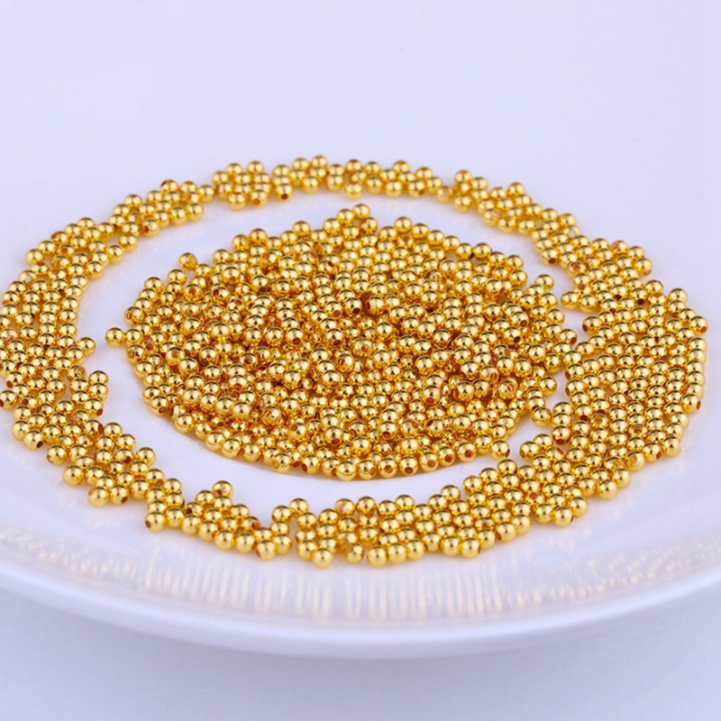 Shiny Golden Half Round Beads Fashion Suitable For Diy Hair - Temu