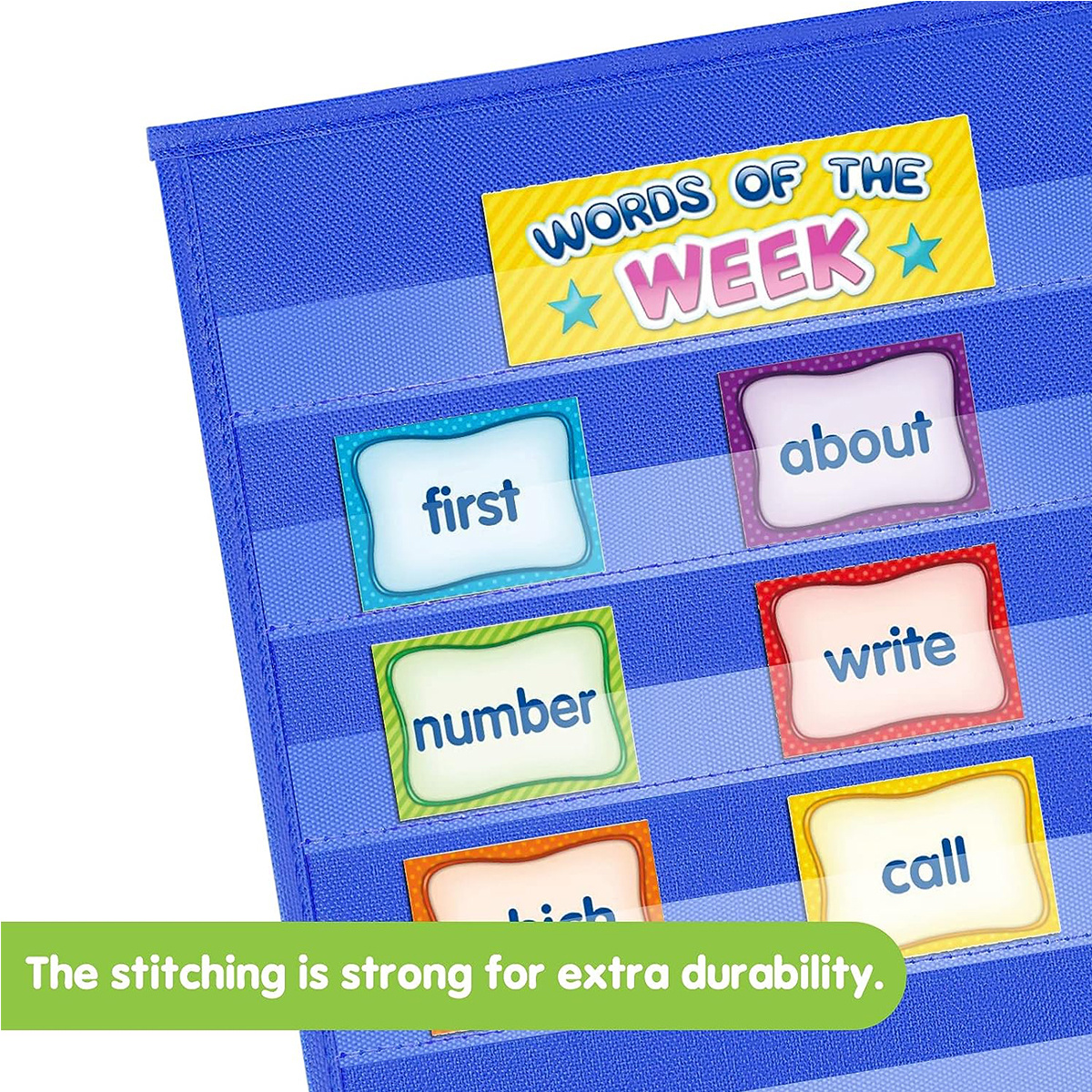 Pocket Chart Stand Classroom Double Sided Tabletop Pocket Temu