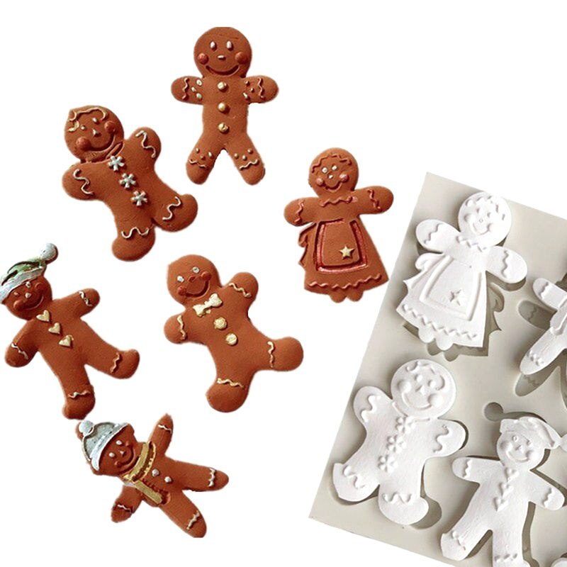 Silicone Christmas Gingerbread House Cake Molds Cake Decorating Tools  Random Color