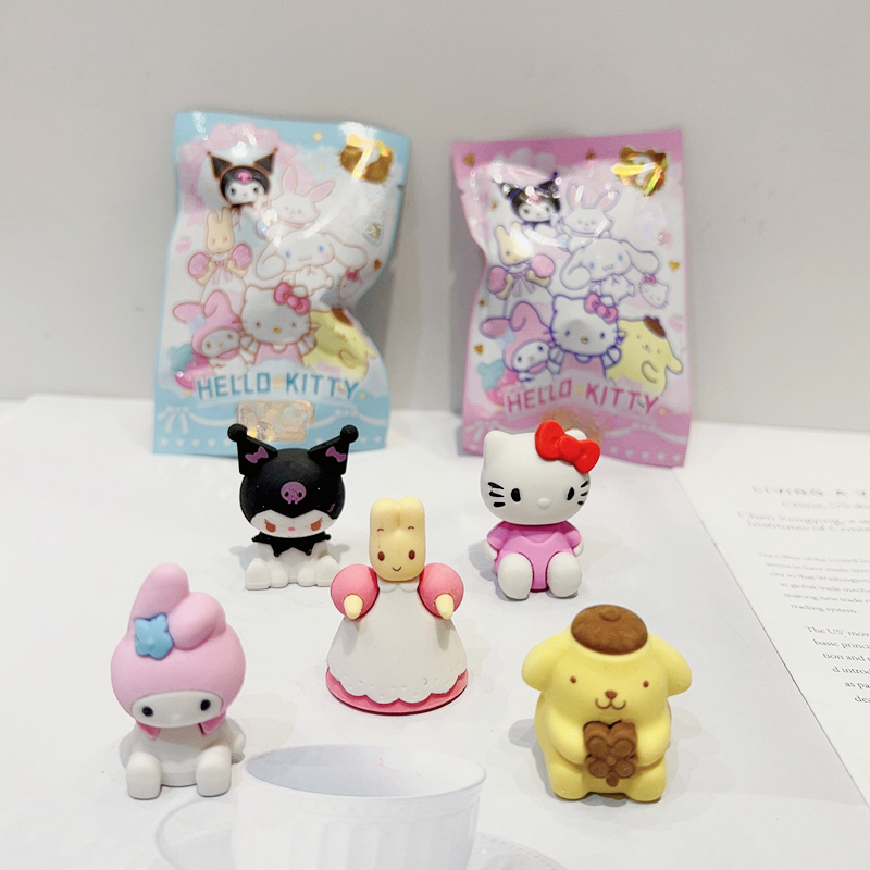 1pc Pacote Hello Kitty DIY Kawaii Anime Personagem Boneca Modelo