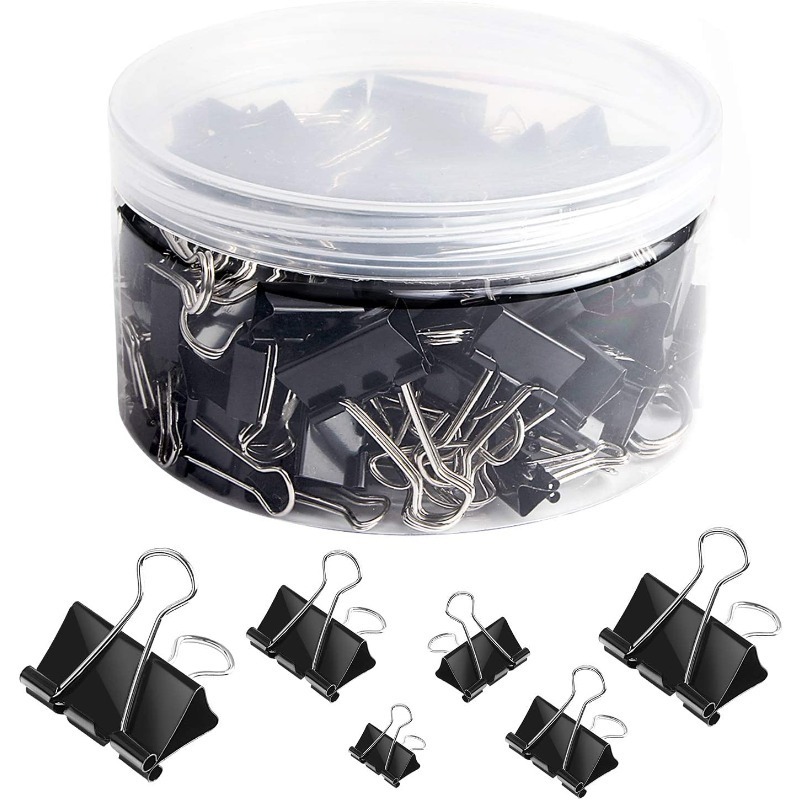Binder Clips Assorted Sizes, Large, Medium, Small, Mini And Micro, Binder  Clips Paper Clamps For Office Home School,,,,,, - Temu Sweden