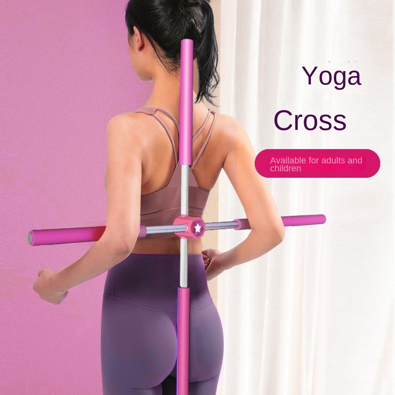 Yoga Sticks Stretching Tool Retractable Posture Corrector Humpback  Correction Stick (green)