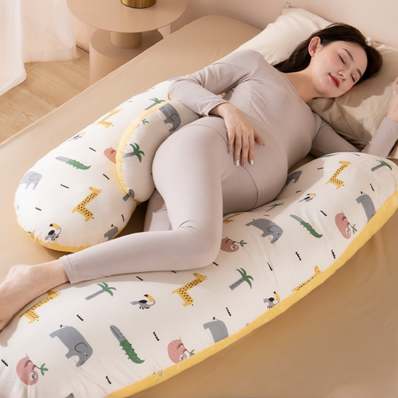 Mujer embarazada almohada para proteger lado de la cintura