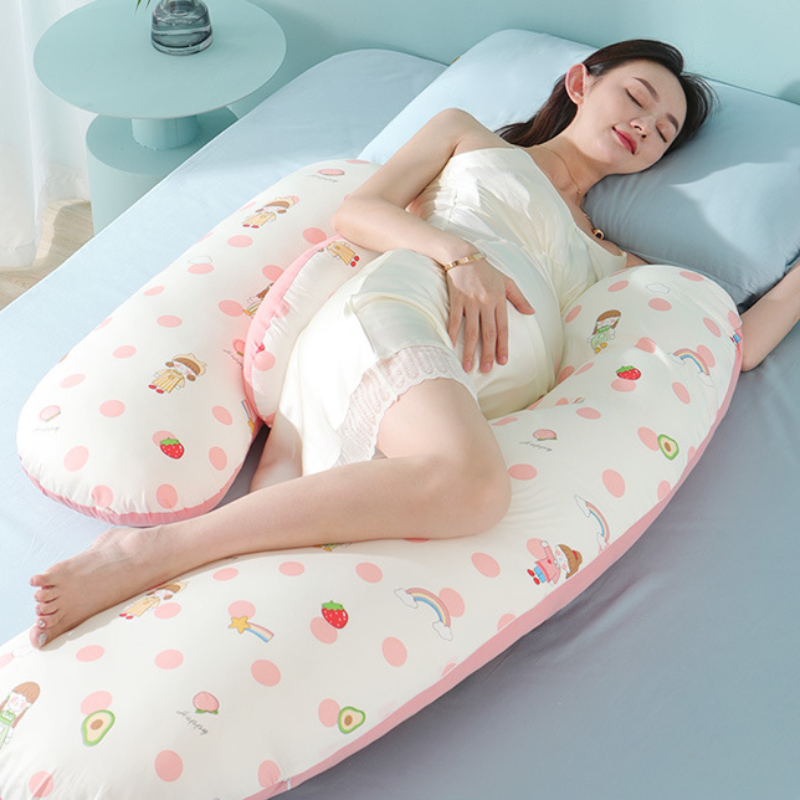 Almohada de embarazo en forma de U, 65x38cm, soporte para el vientre para  mujeres, almohada para dormir de lado, almohada para embarazadas,  maternidad Adepaton LN-1308