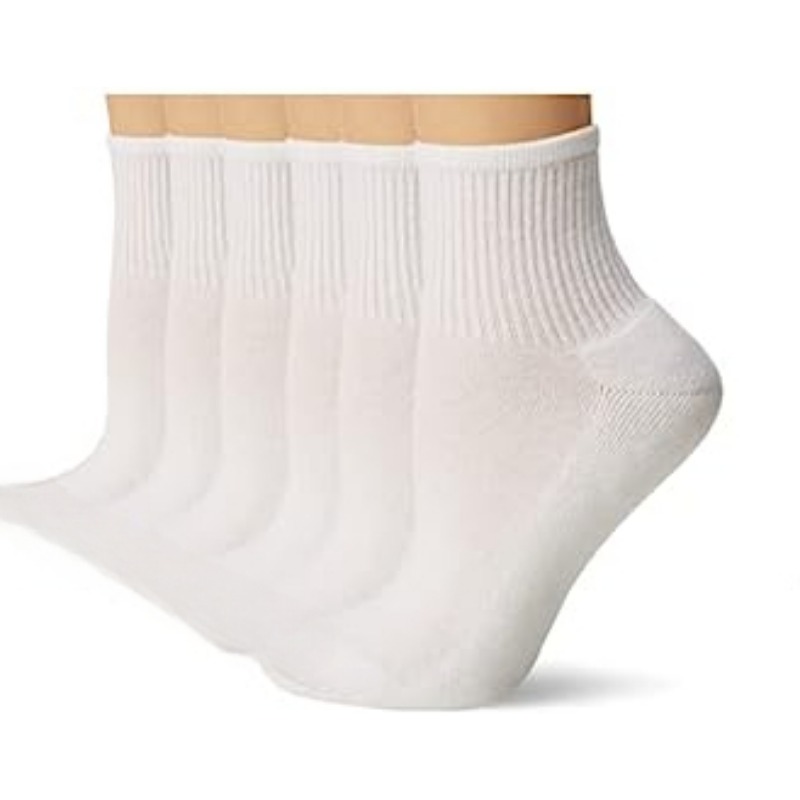 3Pairs Casual Breathable Mid calf Socks with Cushioning
