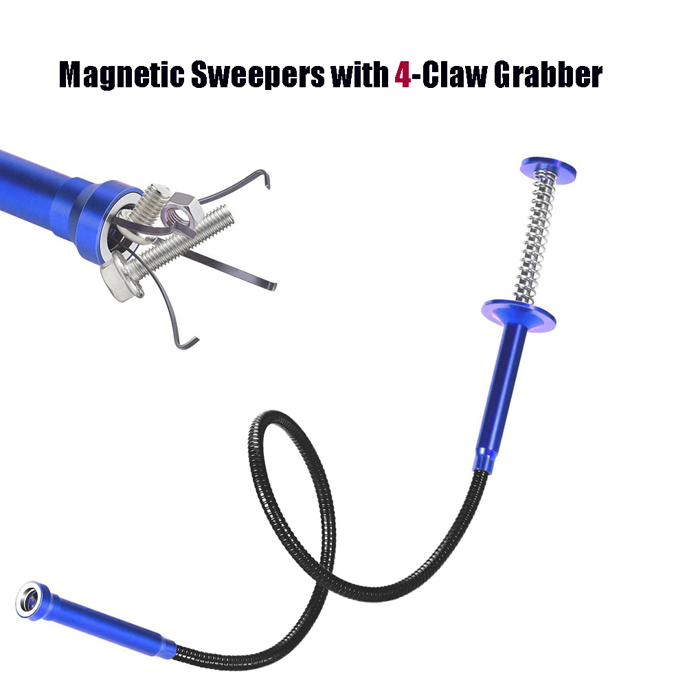 Outil de ramassage magnétique flexible avec griffe
