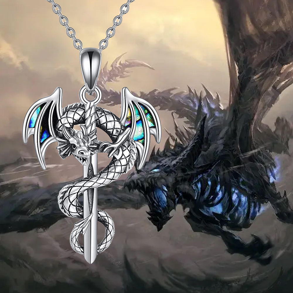 Dragon deals sword pendant