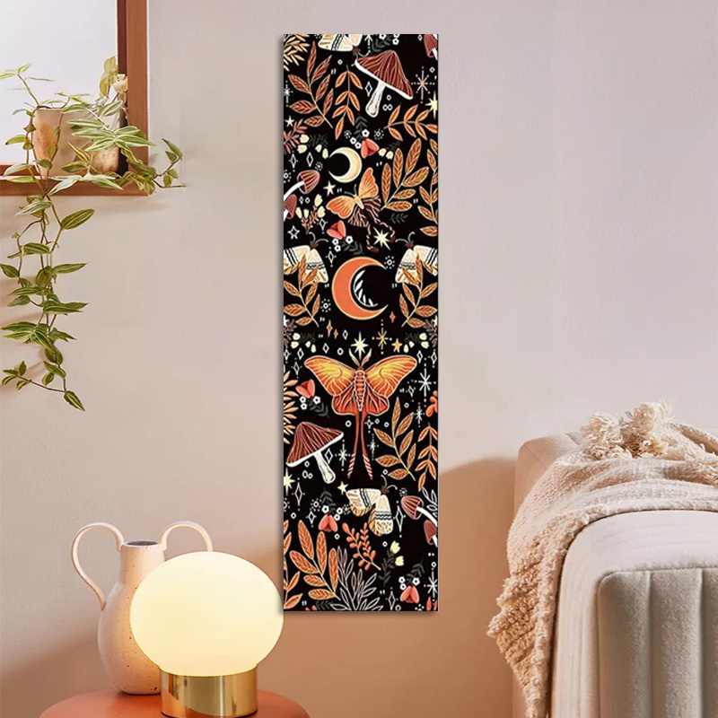 Psychedelic Tarot Tapestry Mushroom Tapestry Medieval Divination Tapestry  Wall Hanging Hippie Polyester Tapestry For Bedroom Living Room Home Decor,  No Installation Kit - Temu