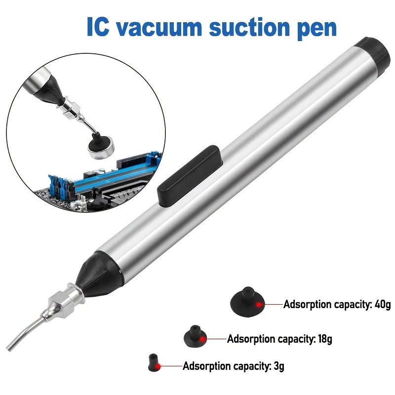 Ic Extractor Electronic Components Blue Four-claw Pick Up Pen Hand Tool  Chip Pick Up Ic Pick Up Phone Repair Tool Ic Chip Pick Up Screw Precision  Electronic Component Parts Pick Up Capacitor