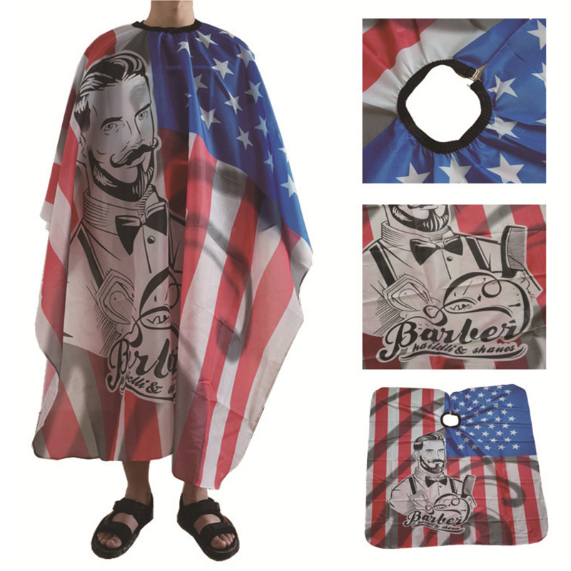 Barber Accessories Flag Style Barber Cape New Design Cutting Cape