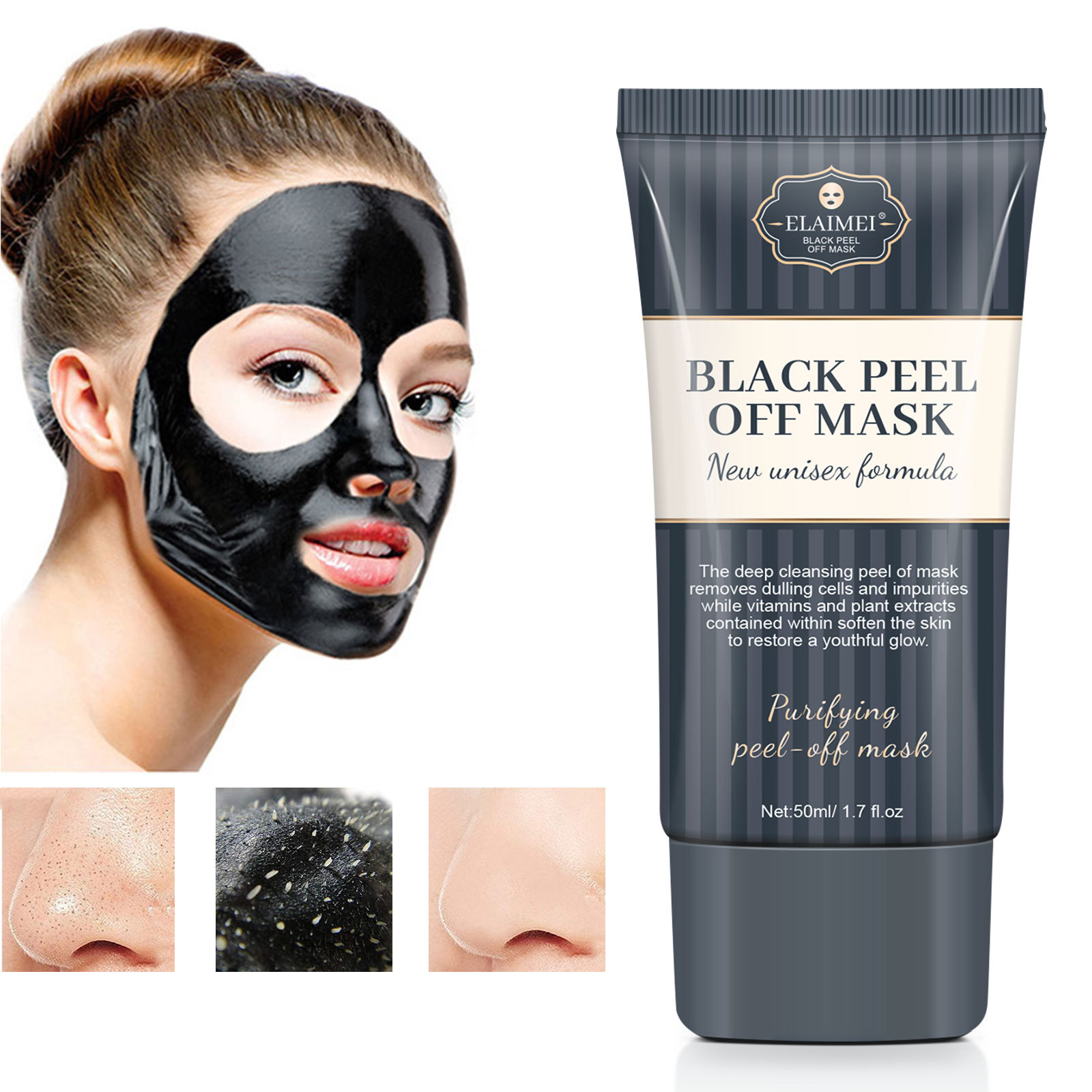 Black Mask 130 ml Mascarilla Negra para Puntos Negros y Acné