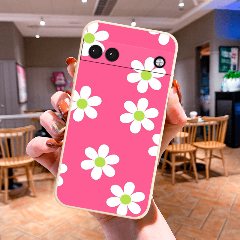 

Aesthetic Flower Tpu Anti-fall Protective Soft Shockproof Phone Case For Pixel 6a 7 7a Pro