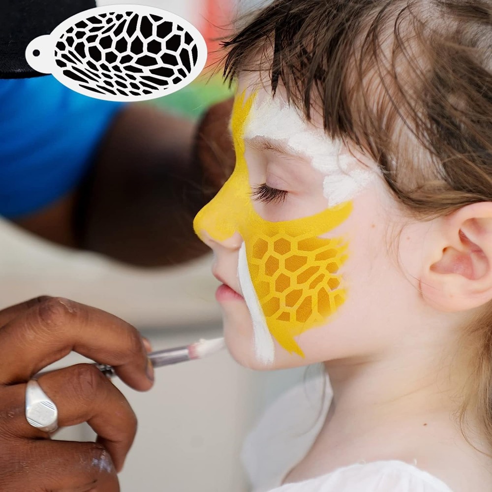 Face Paint Stencils Facial Painting Stencils Tattoo Painting - Temu
