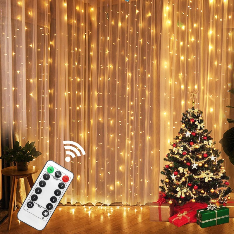 Guirlandes lumineuses à LED pour rideaux décoration de Noël - Temu  Switzerland