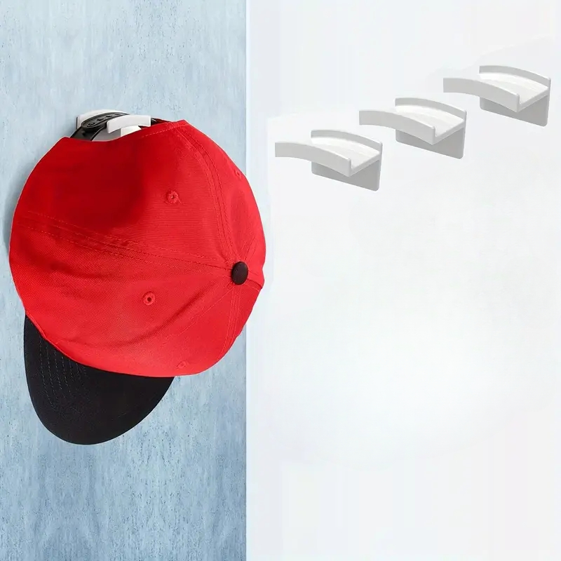 Plastic Hat Hook Self Adhesive Hat Holder Wall Mounted Hat - Temu