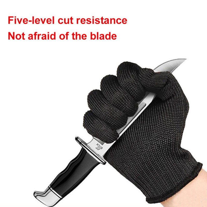 US Safety Black Cut Proof Knife Resistant Safety Single Glove Level 5  Quality