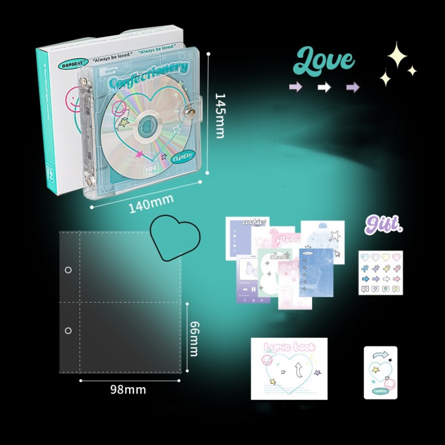 1pc Retro CD Photocard Collect Book 80 Pochettes Idol Polaroid