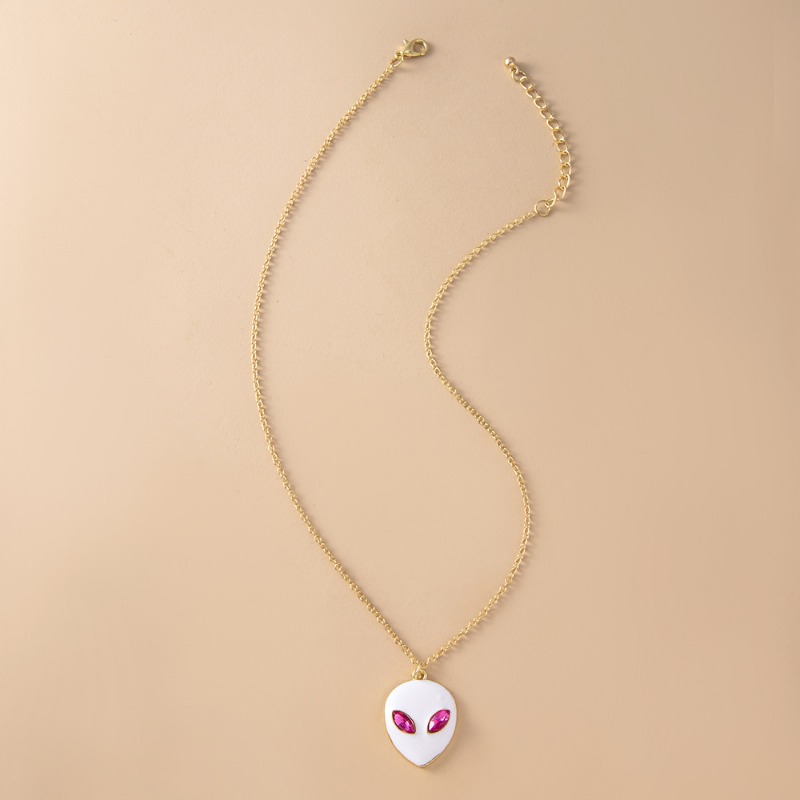 Trendy Alien Pendant Necklace Creative Ghost Face Mask - Temu