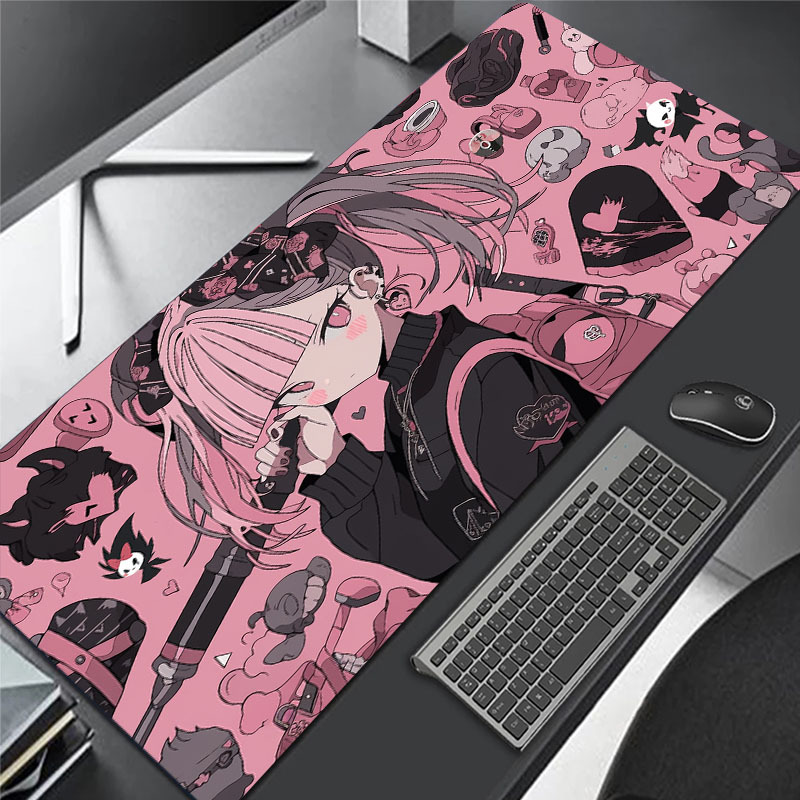 Anime Large Gaming Mousepad Computer Hd Keyboard Pad Mouse Mat Desk Mats  Natural Rubber Anti-slip Office Mouse Pad Desk Accessories - Temu