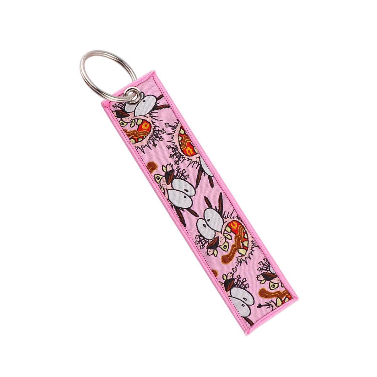 Japanese Anime Cool Embroidery Key Fobs Key Tag Motorcycles Cars