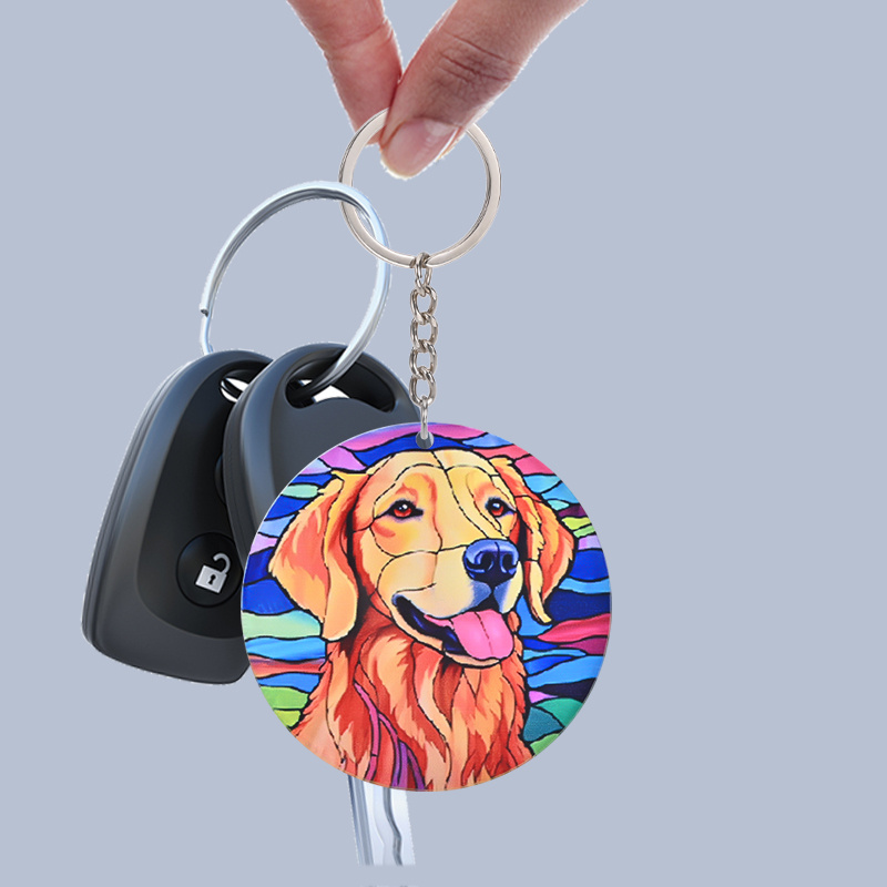 1pc Glossy Key Chain Metal D Ring Keychain Hanging Buckle Car Key Holder  Openable Bag Belt Strap Buckle Dog Chain D Shape Horseshoe Keyring