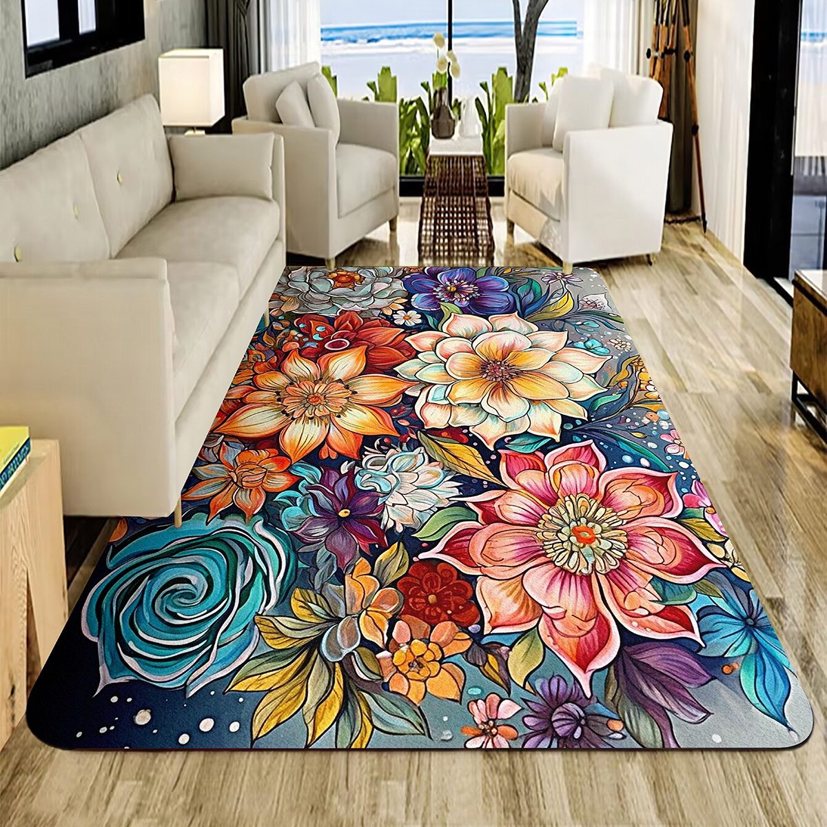 Printed Pattern Kitchen Anti Skid Floor Mat