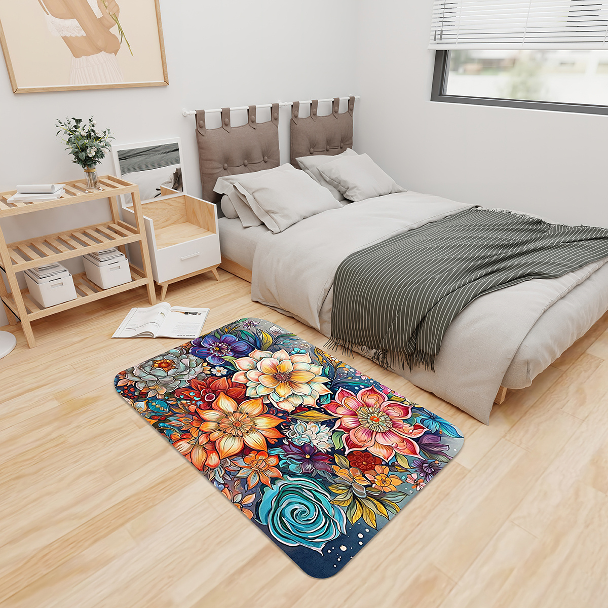 Printed Pattern Kitchen Anti Skid Floor Mat