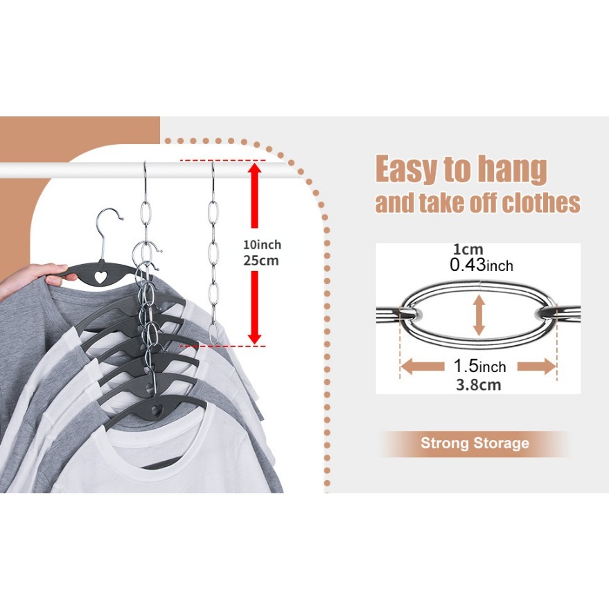 Stainless Steel Space saving Hangers: 12 Slots For Clothes - Temu