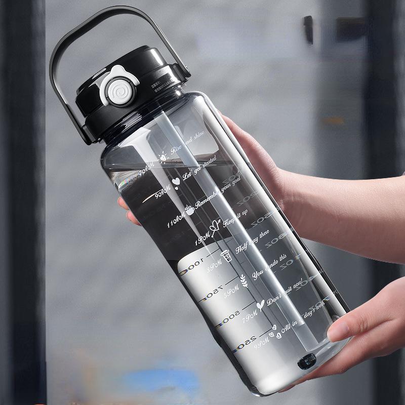 Pp Material Portable Large Capacity Water Bottle With - Temu