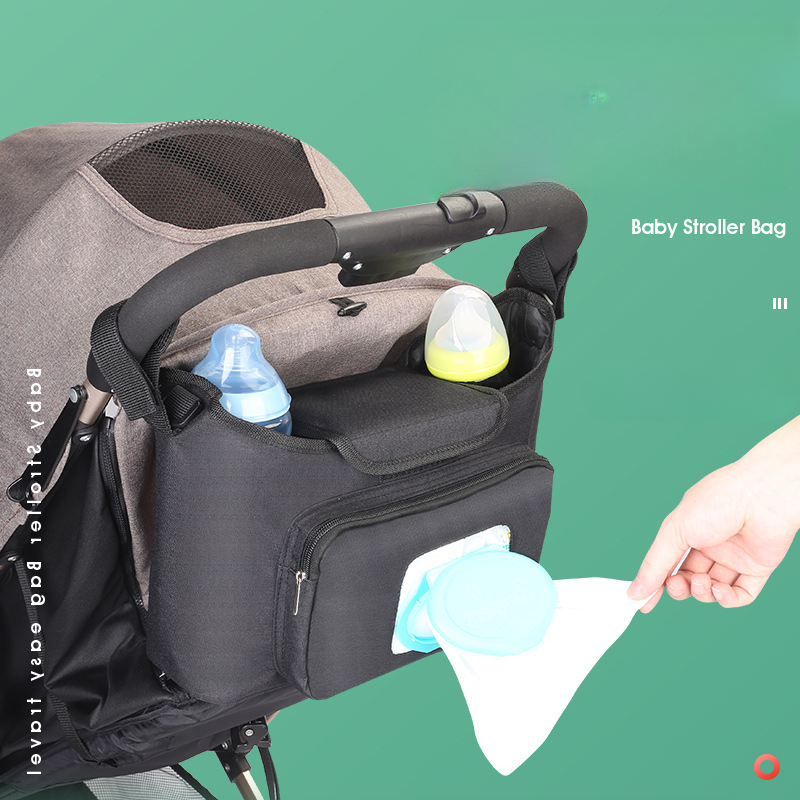 Universal Buggy Baby Pram Organizer Bottle Holder Multipurpose