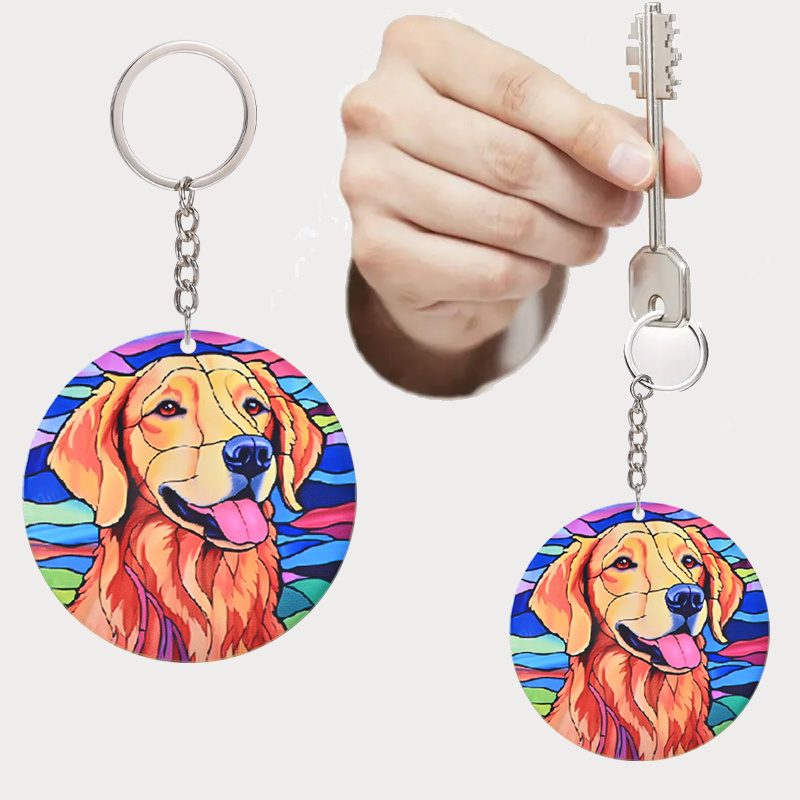 Fashion French Bulldog Keychain Bag Pendant Leather Car Keychain Couple Key  Holder Chain Ring Cute Dog Trinket Animal Keyfob