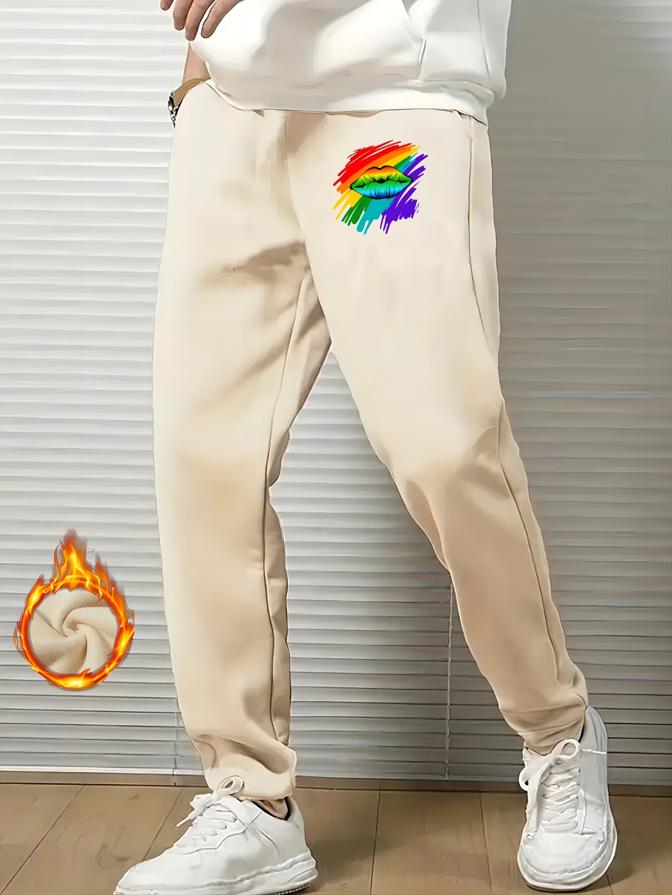 Rainbow joggers mens hot sale