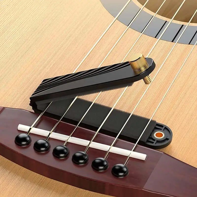 

Professional Guitar Mute Pad Folk Acoustic Practice Musical Muffler Built-in Soft Sound Sponge Guitar Accessory