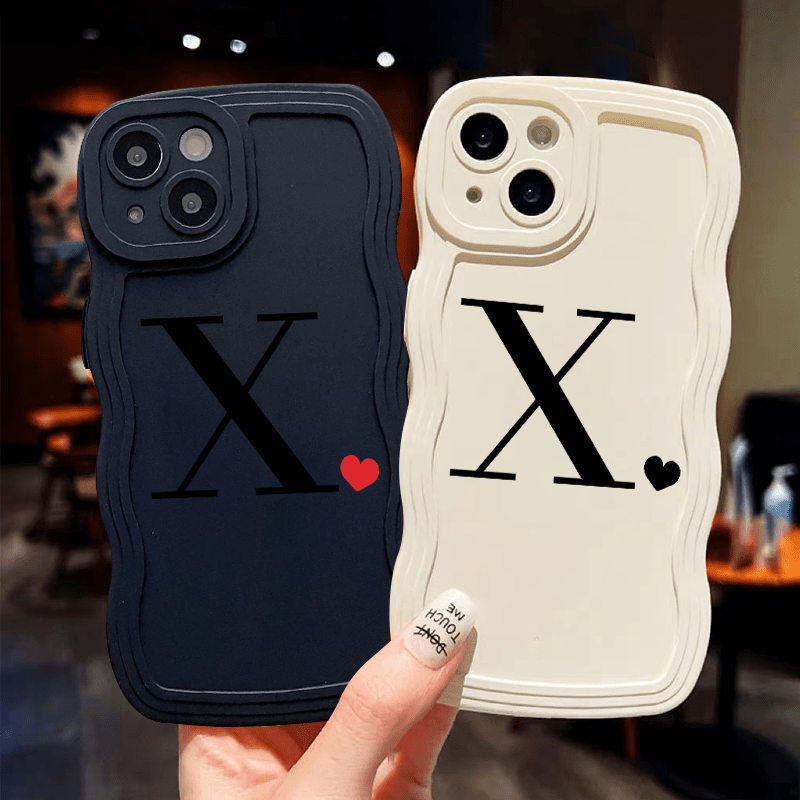 Letter X Graphic Luxury Shockproof Phone Case For Iphone 14 13 12