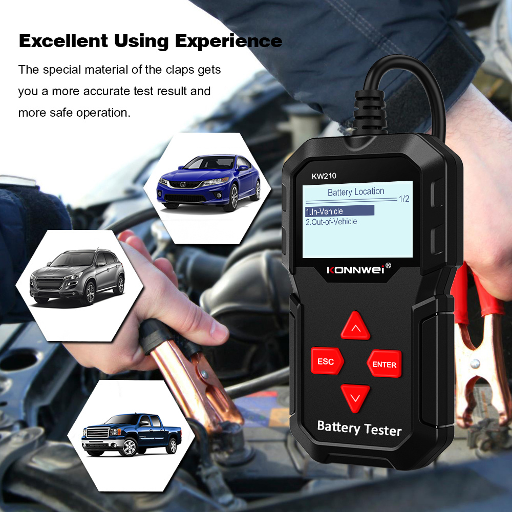 Car Battery Tester Kw210 Micro 200pro Detect Battery - Temu